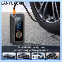 150psi Tire Inflator Portable Air Compressor 4000mAh Car Air Pump Electric Tyre Inflator for Car Motorcycle Bike Ball Pump