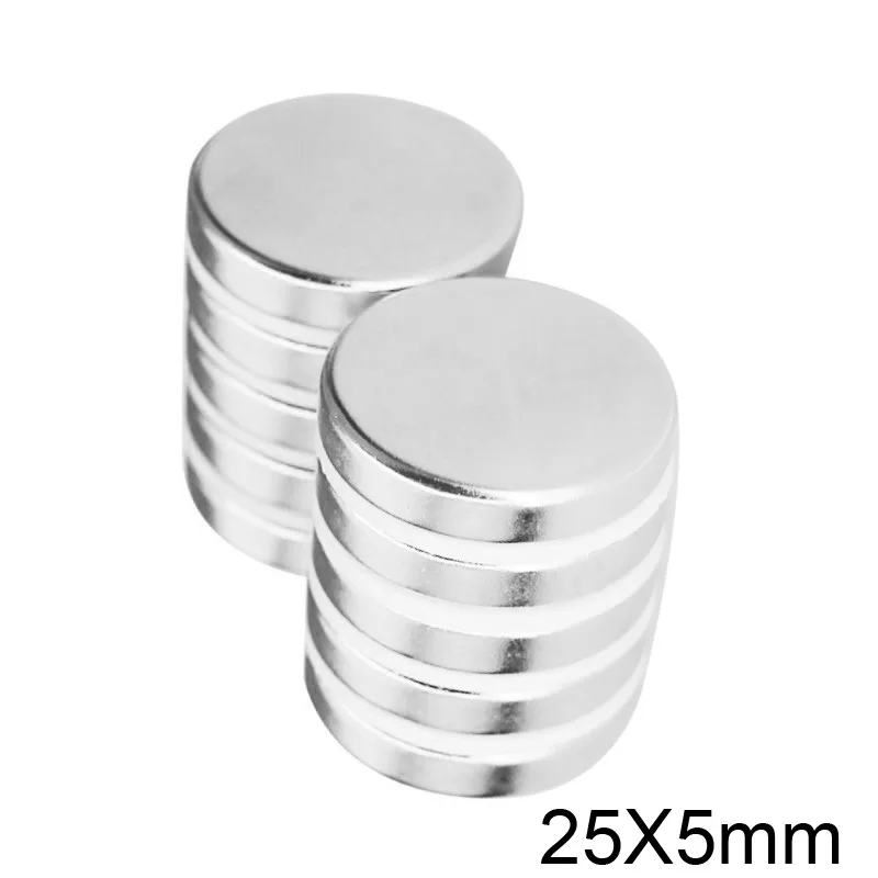 25x5MM Round Powerful Strong Magnetic Magnets 25*5MM Neodymium Magnets Disc 25x5 Rare Earth Magnet 25*5