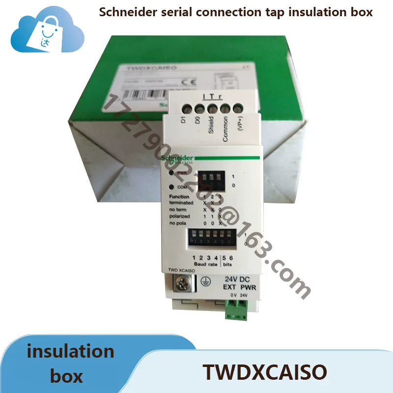 Nova caixa de isolamento de torneira TWDXCAISO original, Modicon M258, para PLC Twido, ligação serial, bloco de terminais de parafuso, 2 RJ45