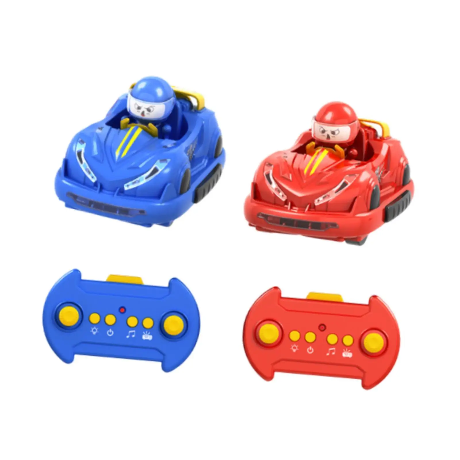 Voitures pare-chocs télécommandées pour enfants, voiture de combat RC pour adolescents, cadeau de vacances pour enfants, 2 pièces