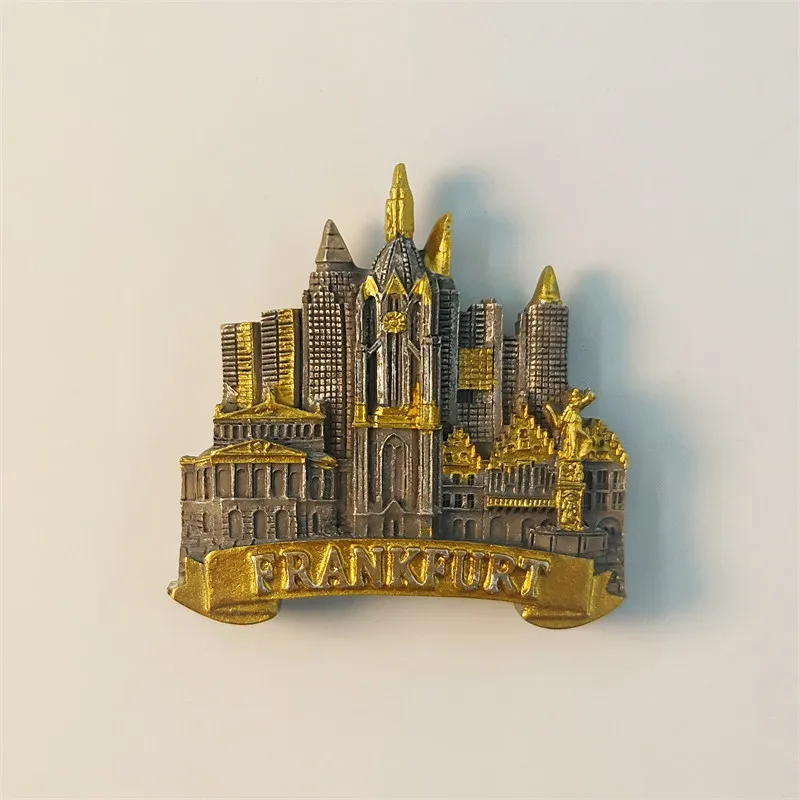 Frankfurt Creative Roman Forum Travel Souvenir Three-dimensional Painting Home Decoration Magnetic Fridge Magnet Resin Material