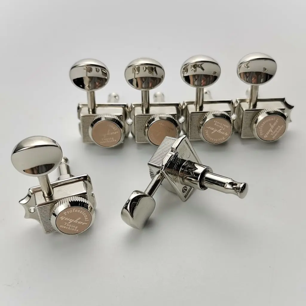 GUYKER New Pattern  Vintage Lock String Tuners Nut Style Electric Guitar Machine Heads Tuners For ST TL Guitar Tuning Pegs