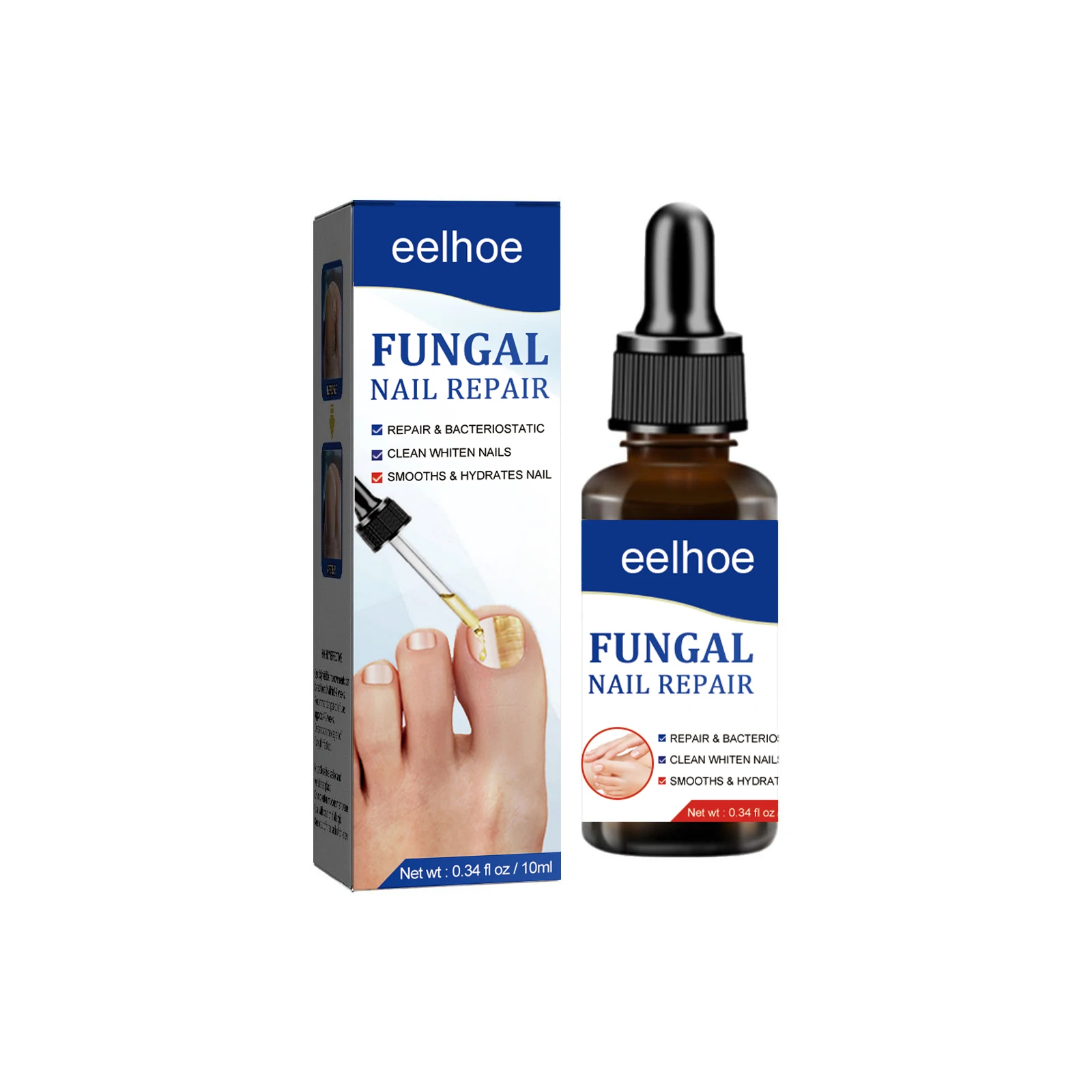 Fungal Nail Treatment Oil Foot Repair Essence Toe Nail Fungus Removal Gel Anti Infection Cream Fungal Nail Removal 10ML