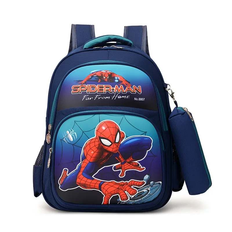 Disney Spider Man Backpack Children Cartoon Captain America Kindergarten School Bag For Boys Anit-lost Infantil Schoolbag Gift ﻿