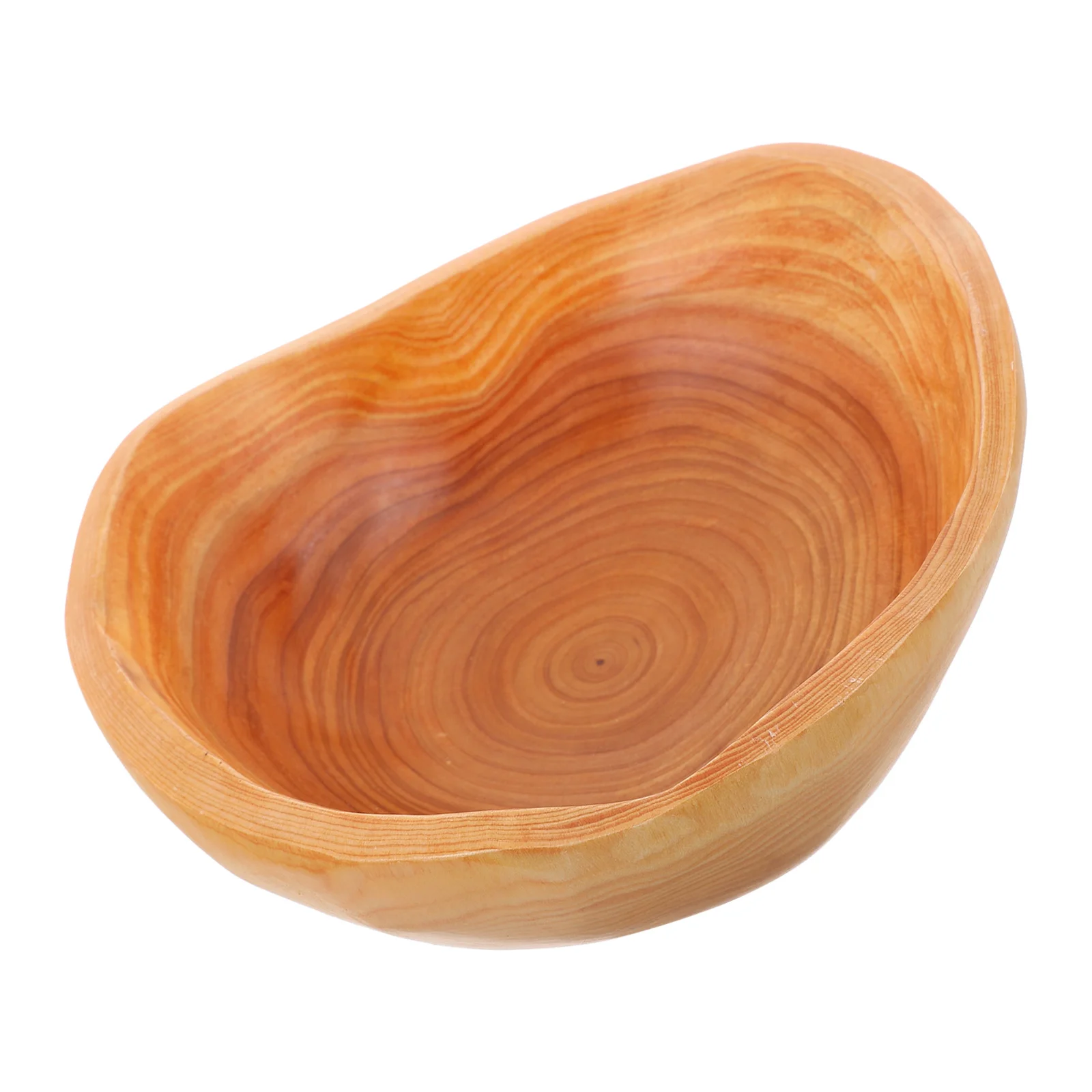 

Irregular Solid Wood Fruit Plate Natural Carved Design Serving Snacks Salad Tray Decorative Wooden Bowl Rustic Home Decor