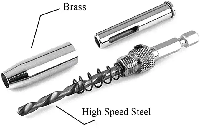 5/64 7/64 9/64 11/64 4pcs Center Drill Bit Door Self Centering Hinge Tapper Core Drill Bit Set Hole Puncher Woodworking Tool