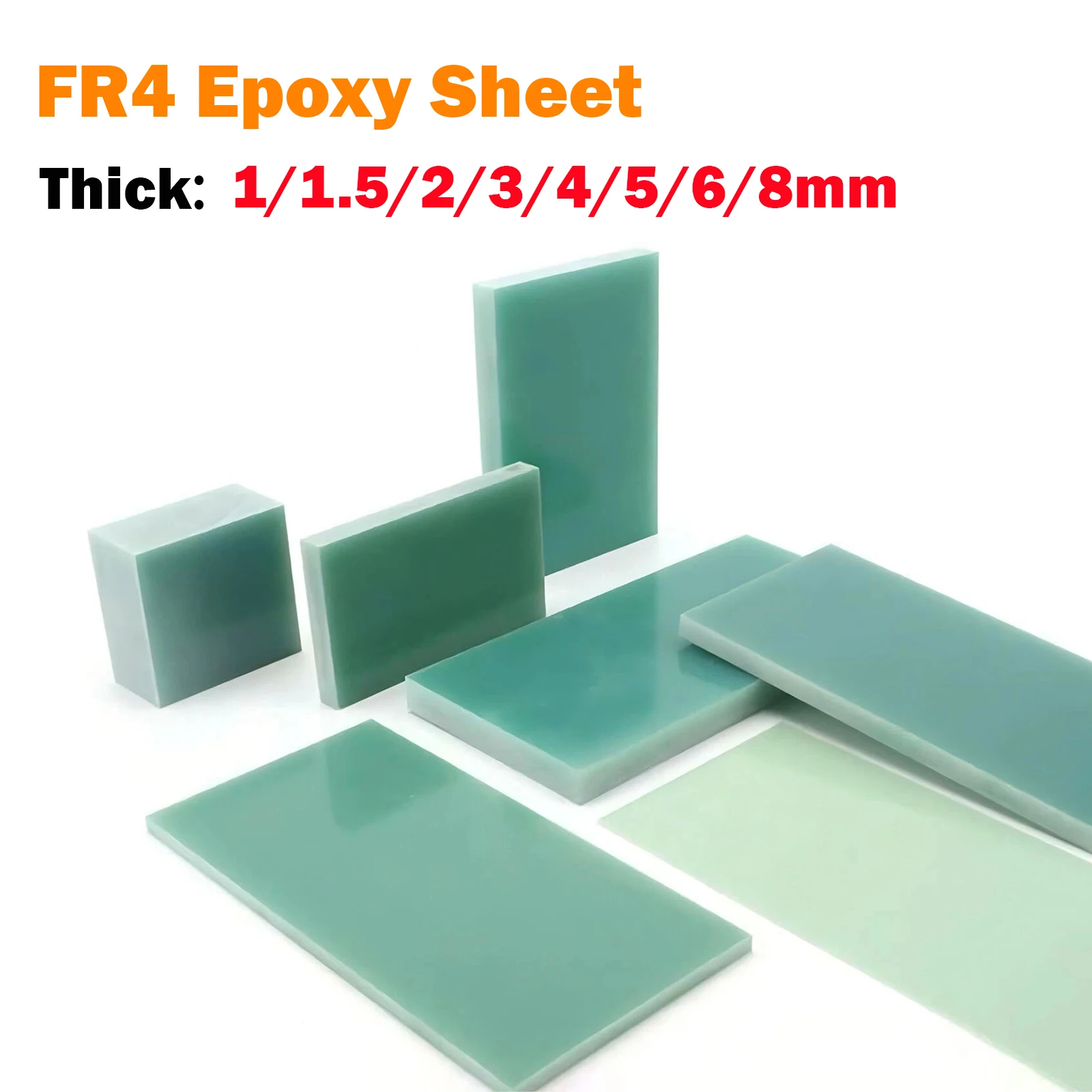 

G10 FR4 Fiberglass Sheet Light-green Epoxy Plate 3240 Epoxy Resin Board Glass Fibre 3D Printer Thick 0.5/1/1.5/2/3/4/5/6/8mm