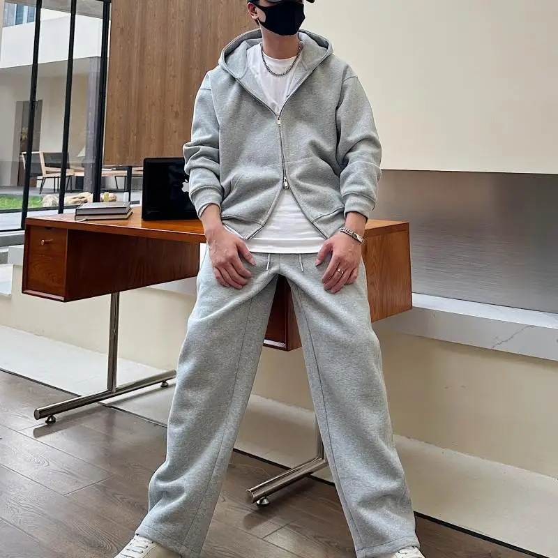 

Casual hoodie and pants two-piece set, high street fashion punk men's top and pants, sportswear, new fashion hoodie and pants