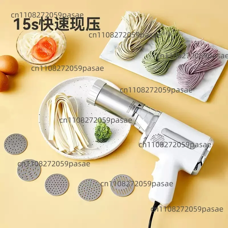 Household Portable Stainless Steel Handheld Noodle Machine Gun Automatic Small Manual Pasta Making Tool For Home Kitchen