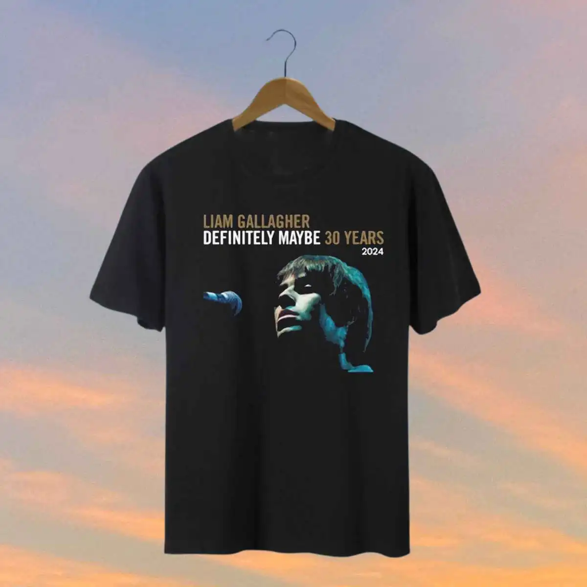 Liam Gallagher Definitely Maybe Tour 2024 Shirt, Liam Gallagher Fan Shirt long or short sleeves