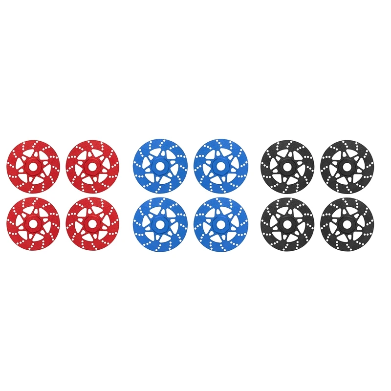 4Pcs Whirlwind Brake Disc Wheel Hex Hub 17Mm For Arrma 1/7 Infraction Limitless Felony 1/8 Typhon RC Upgrade Parts Red