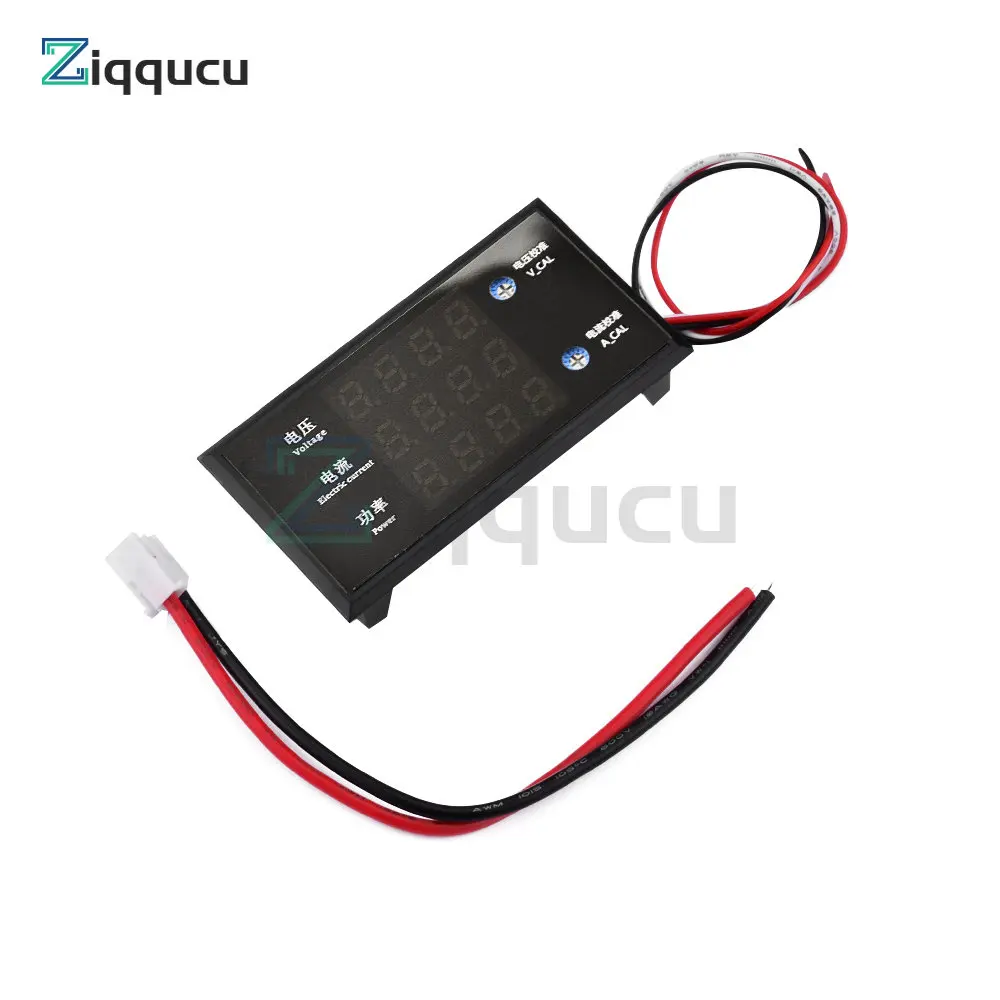 DC8-12V 10A digital tube display 4 bit high precision voltag and current power meter Measuring range DC 0-500V 0-999W