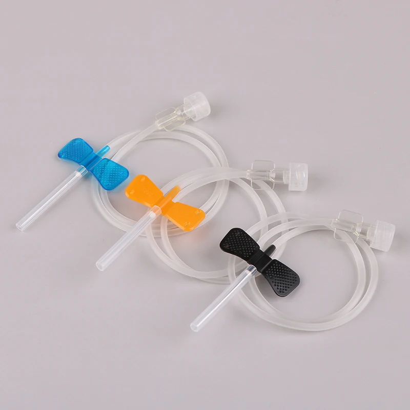 5pcs Disposable Sterile Scalp Vein Set Pet Scalp Vein Butterfly Needle With Double Wings For Infusion Set