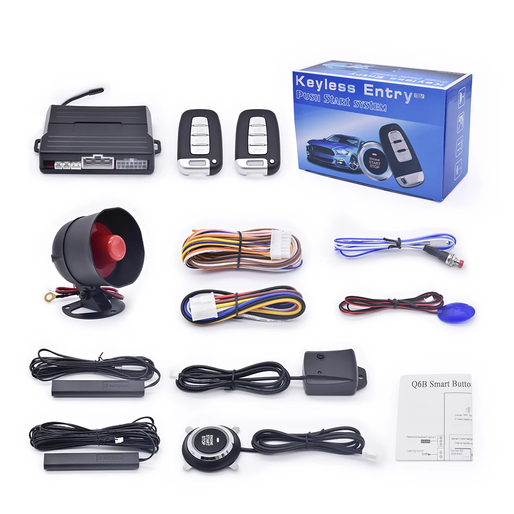 car parts&accessories remote start car engine auto security kit push to start engine passive keyless entry system PKE car remote