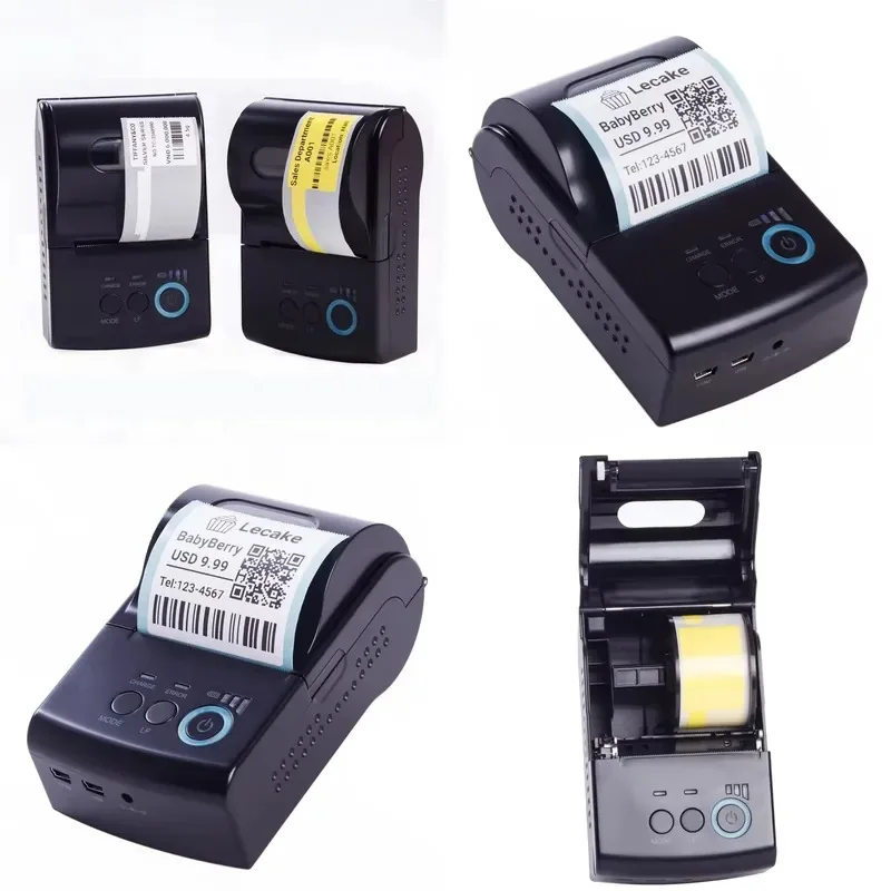 Portable Bluetooth 4.0 Barcode Label Printer for Logistics High Quality In Stock 18 Month Warranty