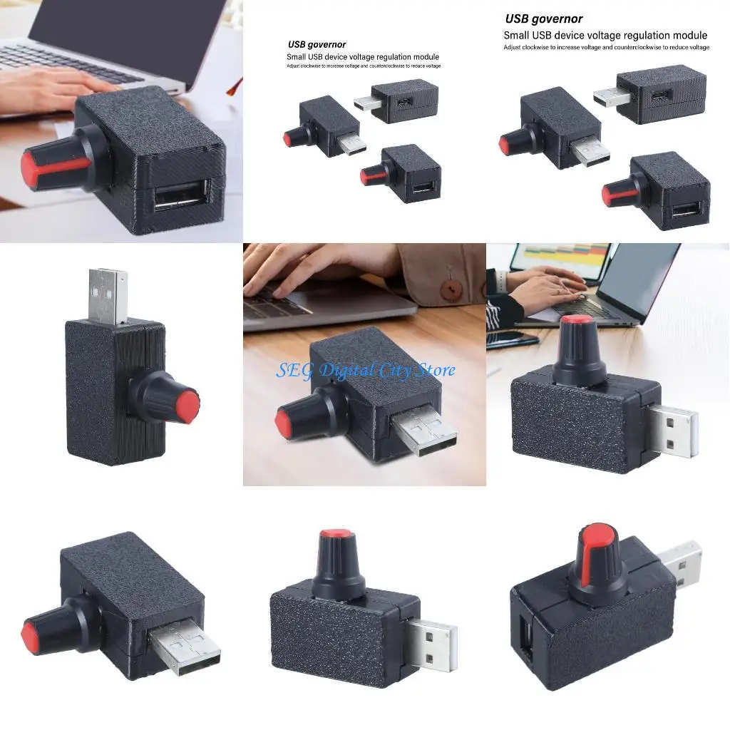 U75b 5V Módulo controle velocidade do ventilador USB, módulo velocidade comutação ajuste ajuste ponta