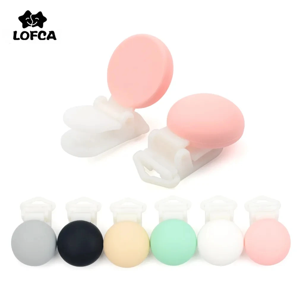 NEW Round Shaped Pacifier Clip Silicone Bead Plastic Pacifier Clips Infant Nipples Baby Accessories Clip Nipple Clasps Toy DIY