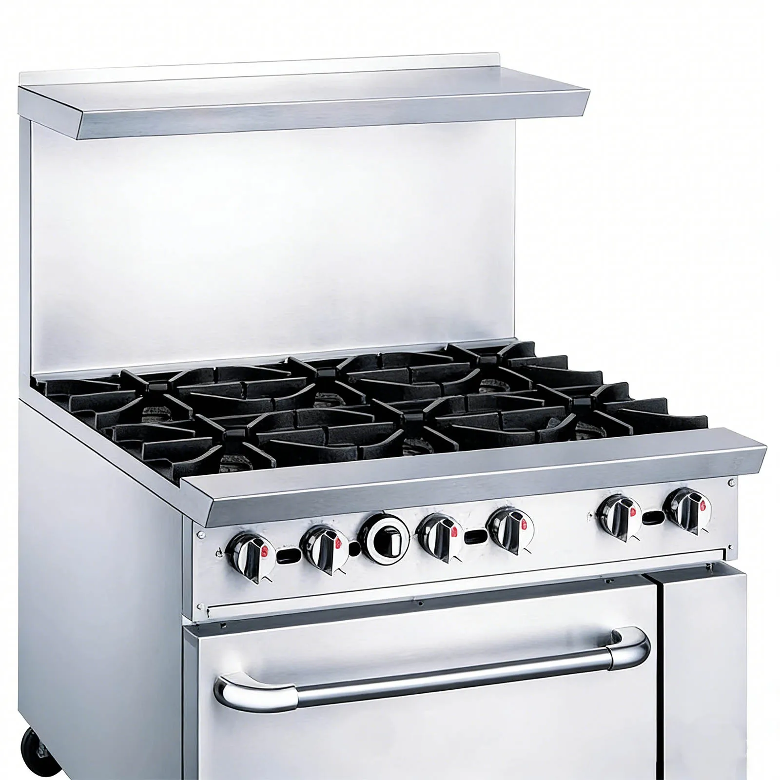 Commercial Luxury Combination Oven North American Design Gas Stove 6 Burners With Oven For High-Power Gas Stove For Restaurants