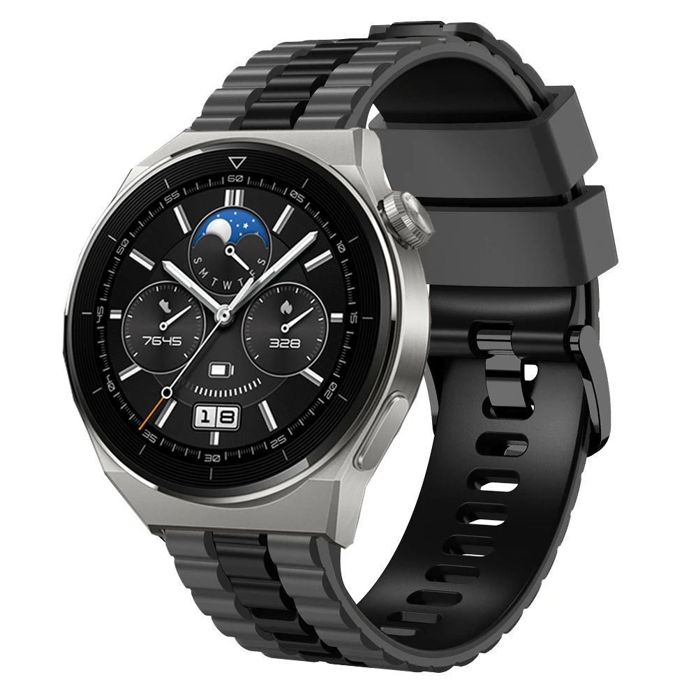 Correa de silicona para reloj inteligente, accesorio de pulsera de 22mm para Huawei Watch GT 4, 3, 2, 46mm, GT4, GT3, GT2 Pro