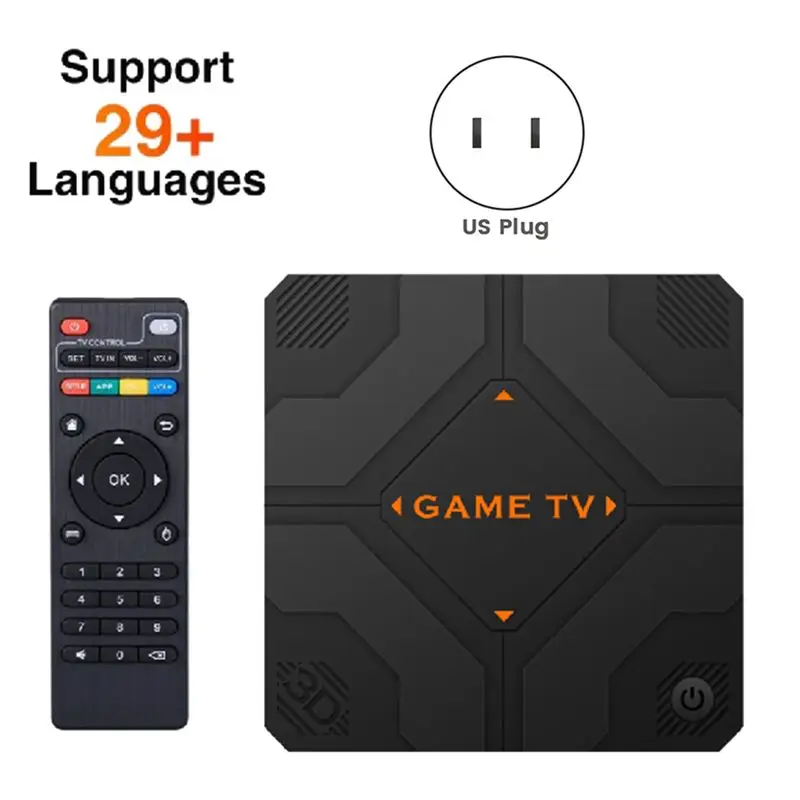 [LXYA68Z!] V5 Retro Game Console 64G 45000 Games Dual Handheld Game Console TV Box Game Controller Home Game System