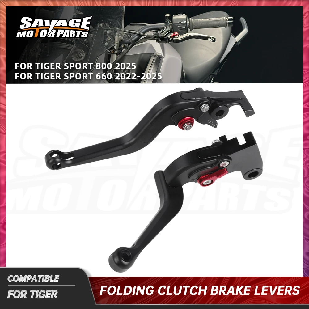 

2025 For Tiger Sport 660 800 Folding Clutch Brake Levers Sport 660 2022-2024 Motorcycle CNC Adjustable Front Control Handles