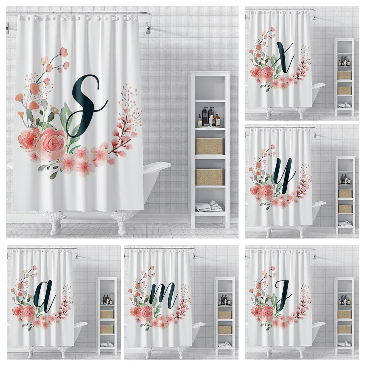 Home decor 26 letter shower curtains for bathroom waterproof fabric bathroom Curtains modern shower curtain 180x200 240x200