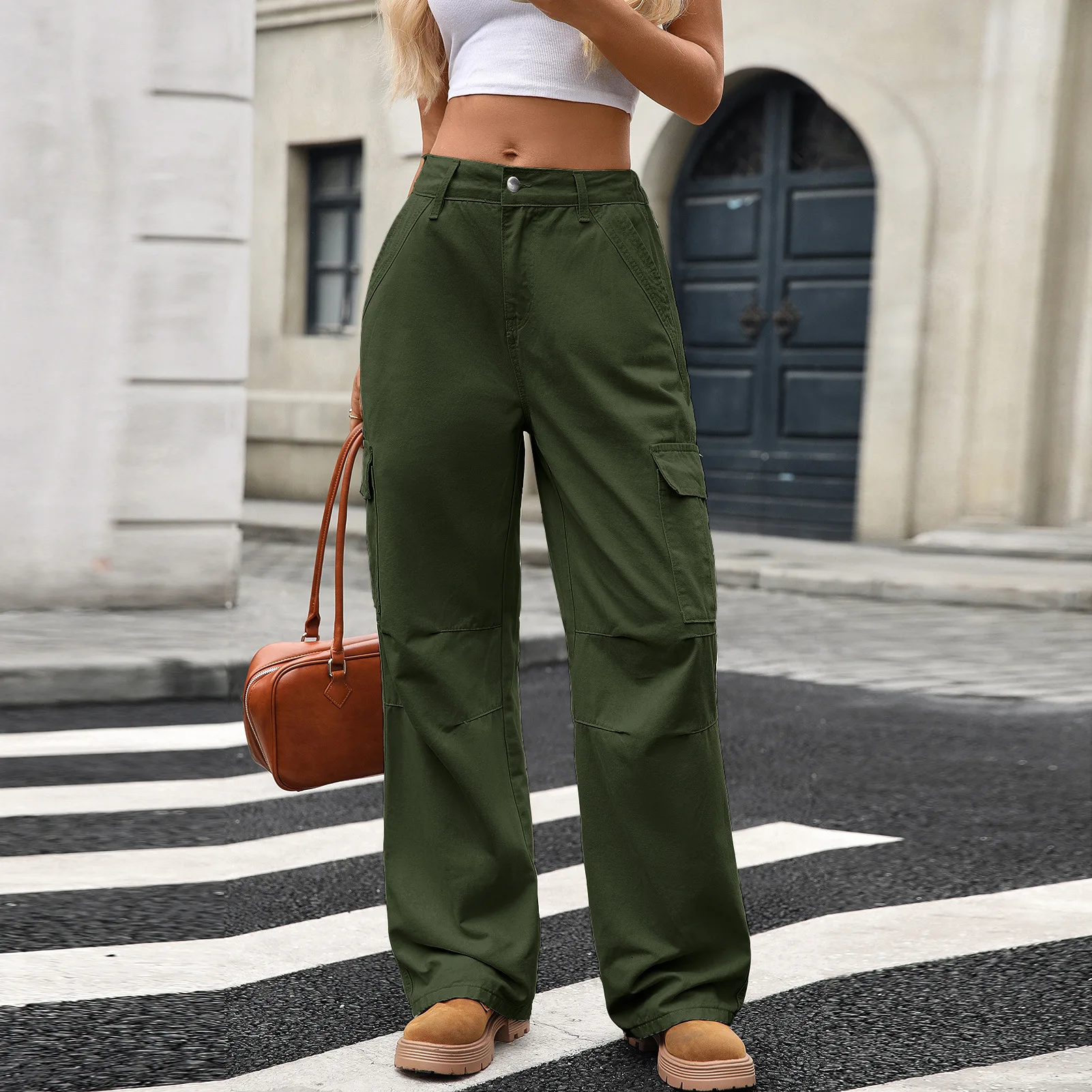 

Women Denim Pant Jeans Wide Leg Long Pants Casual Loose Y2k High Waist Straight Trousers Mom Streetwear Elegant Splice Work