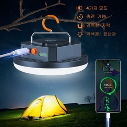 Luz LED recargable para tienda de campaña, linterna portátil de emergencia para mercado nocturno, Bombilla para acampar al aire libre, lámpara para el hogar, 10000mAh