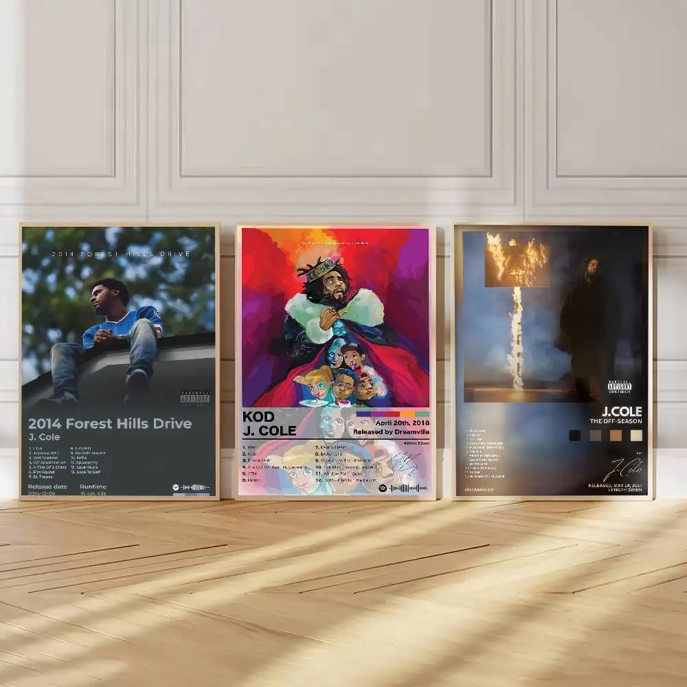 Pop Music Album Cover The Off-Season J-J.Cole World   Classic Vintage Posters Vintage Room Home Bar Cafe Decor Nordic Home Decor