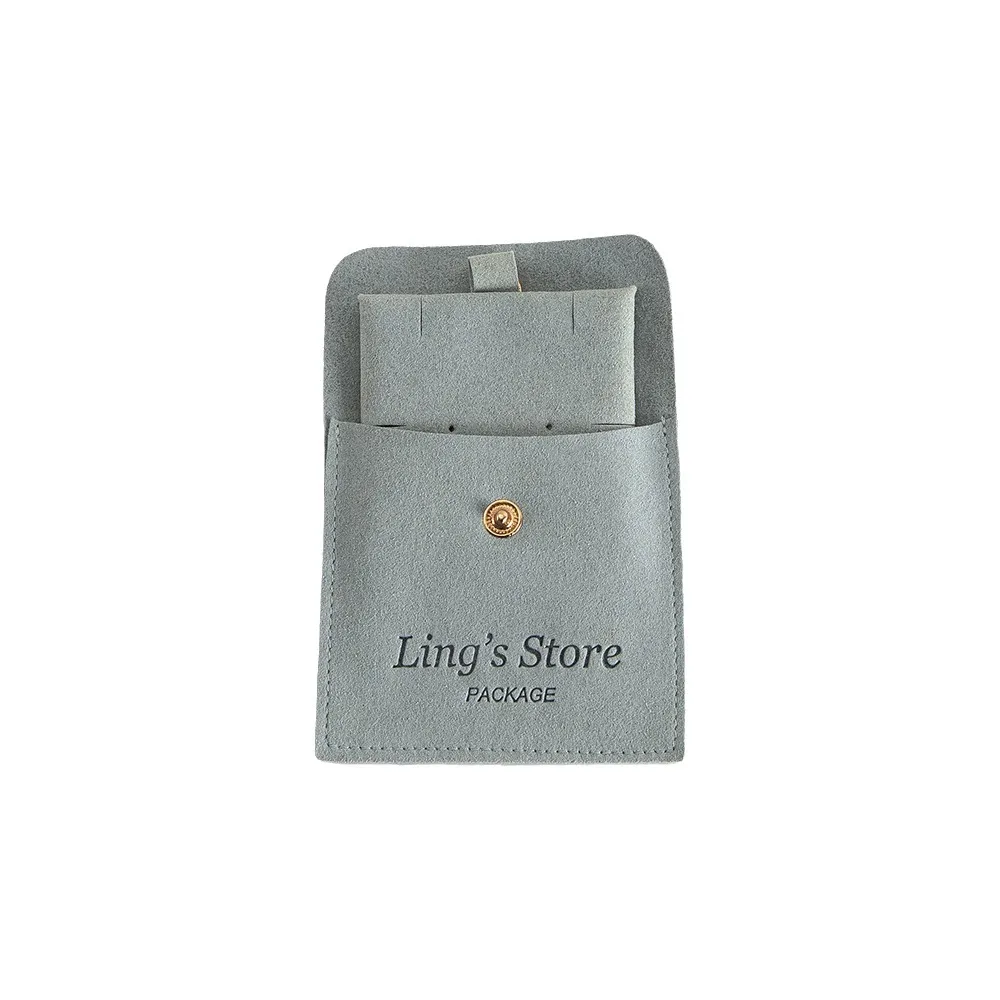 

Snap Closure Microfiber Snap Bag Jewelry Storage Personal Accessories Jewelry Storage Bag Card Storage Button Pouch Insert