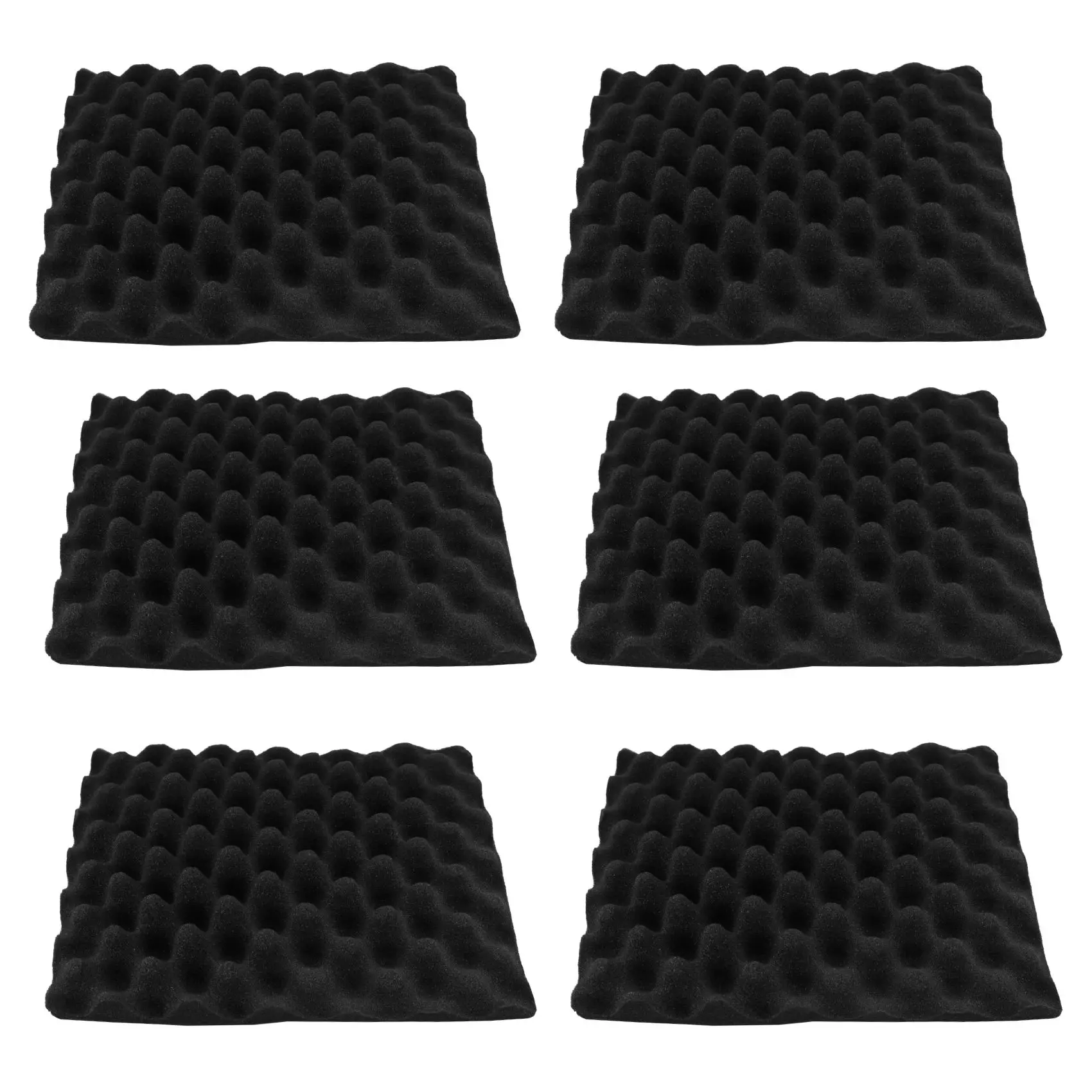 6pcs 30X30X4CM Soundproofing Acoustic Foam Tiles Noise Sound-Absorbing