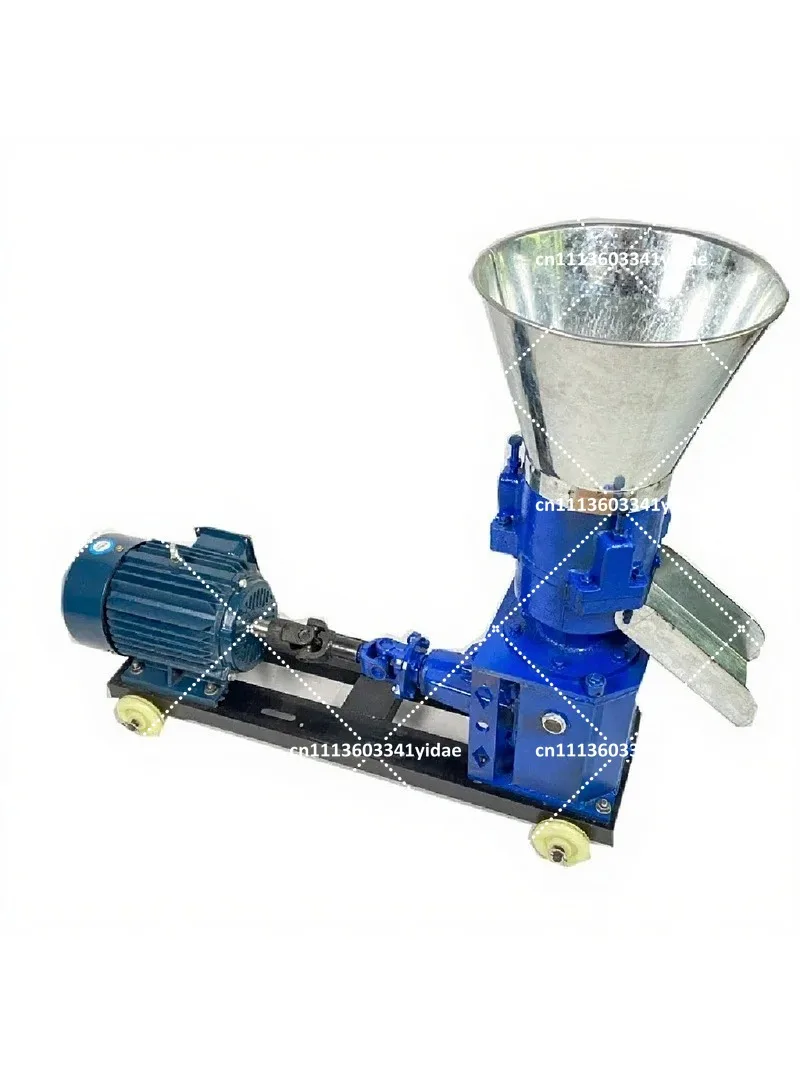 125/150 Type Feed Pellet Machine 4KW 80-100kg/H 220V 380V Multifunctional Household Animal Feed Granulator Grain Grinder