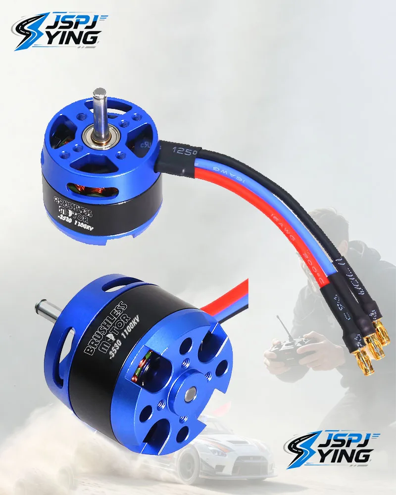 Moteur brushless métallique à haut rendement 3530‑1100KV, pièces de rechange pour moteur RC, accessoires pour la modélisation d'avions RC.