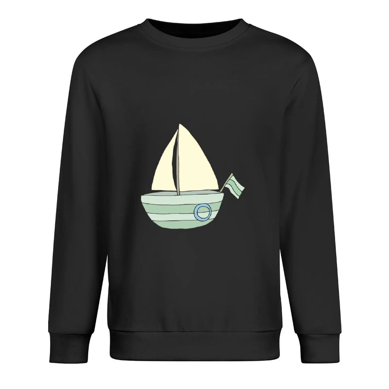 

Sailboat Pullover men clothing men's clothes tracksuit autumn new products oversize sweatshirt