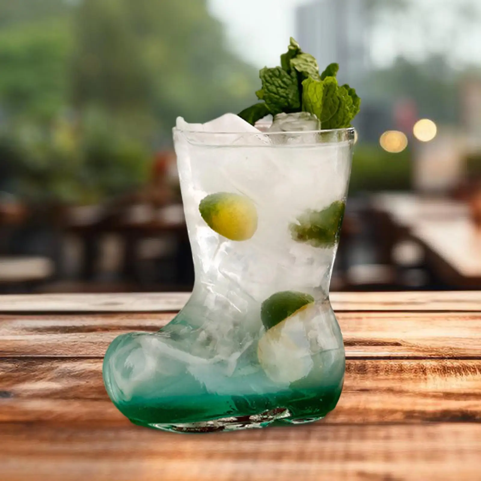

Beer Mug Boot Shaped Transparent Drinking Mug for Holiday Party Celebration