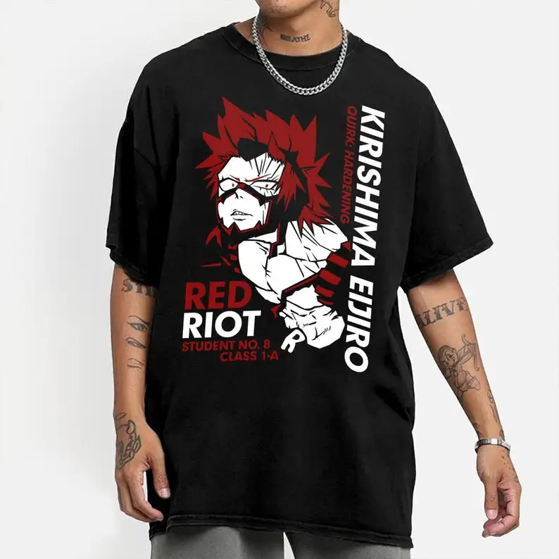 

Kirishima Eijirou student shirt, Kacchan T-Shirt