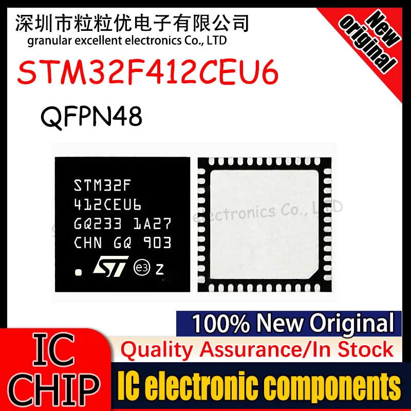 

10-50Pcs 100%New Original Stm32F412Ceu6 Stm32F412 412Ceu6 Ufqfpn-48 Spot Goods Quality Assurance Chip
