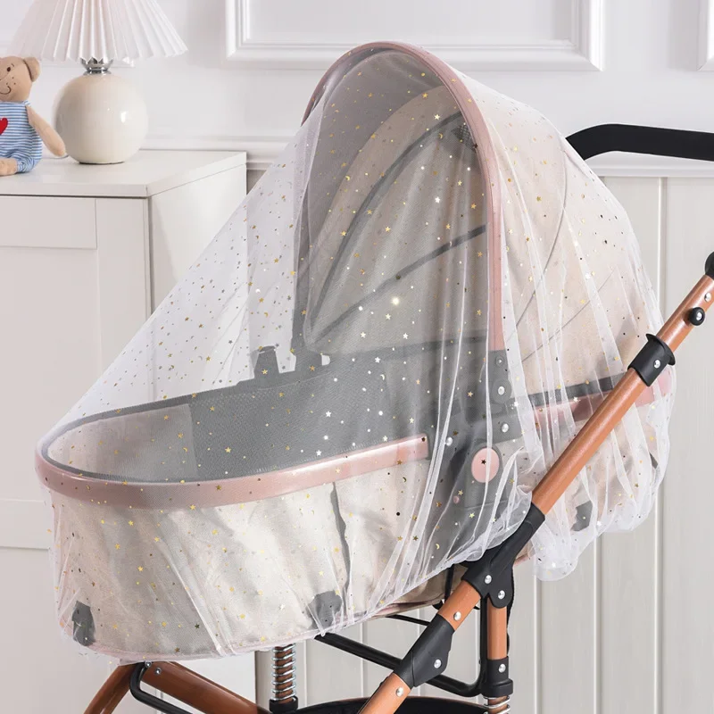 Baby Cart Sunshades Mosquito Net Universal Pram Net Buggys Insect Fly Net Protection Cover for Stroller Pushchair