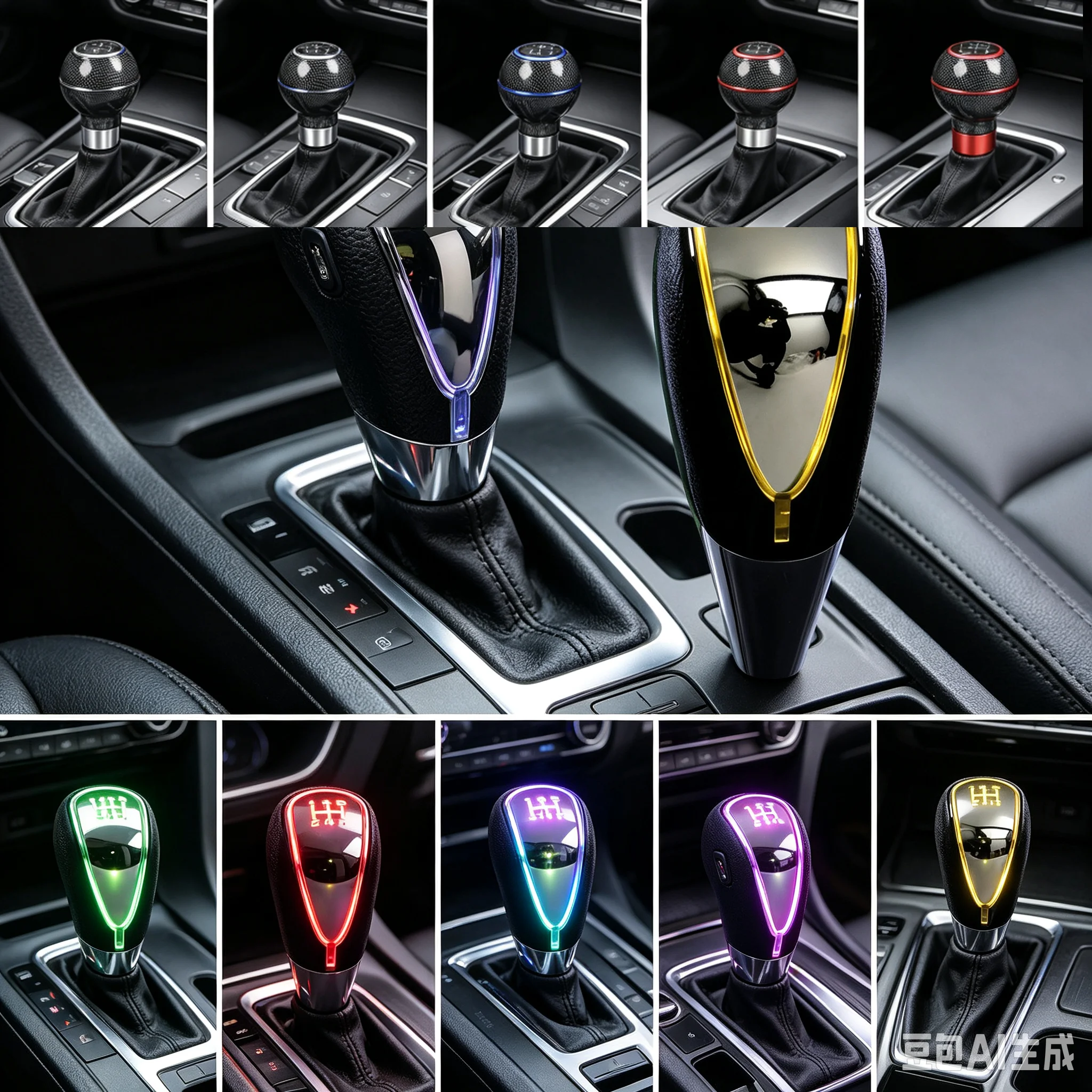 7 Colors Changes 5 6 Speed Touch Motion Activated Change Led Light Car Gear Shift Knob MT Fit For Toyota Lexus Mitsubishi Honda