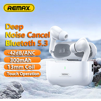 Remax Wireless TWS Earphones Earbuds Bluetooth 5.3 ANC ENC Cozybuds Headset HIfI Music HD Call with Mic Touch Control 300mAh