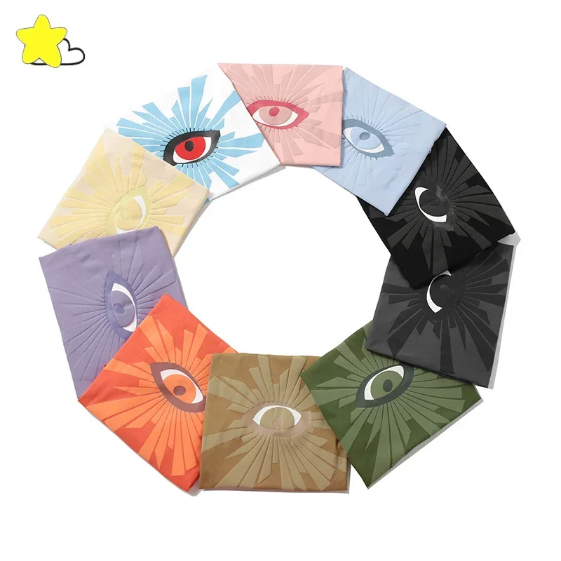 

Classic Eye Logo Foam Print HOUSE OF ERRORS T-Shirt Men Women Couple Pink Purple Blue Green T Shirt Top Quality Tee With Tag