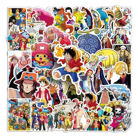 10/30/50pcs One Piece Cartoon Graffiti Stickers Classic Anime Decals DIY Water Bottle Stationery Luggage Cool Luffy Zoro Sticker