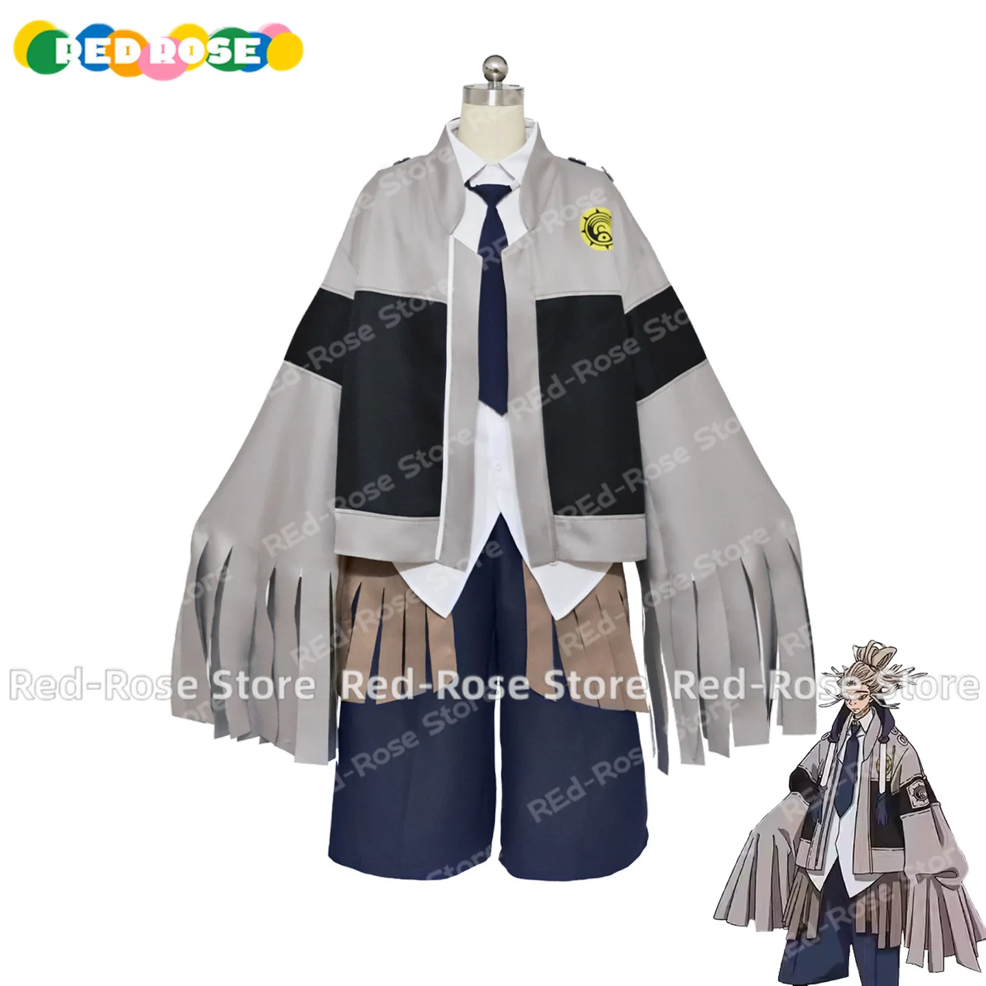 

Anime Gachiakuta Tamsy Caines Cosplay Tamsy Caines Wig Uniform Jacket Gachiakuta Halloween Party for Women Men Role Play Outfit
