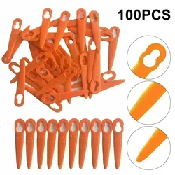 100/40pcs Plastic Blades For FSA 45 Cordless Grass Trimmer Mowing Heads Garden Power Tool Accessories Spare Parts