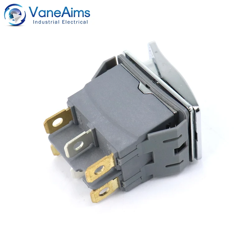 28x22mm Square Rocker Toggle Switch 15A High Current 3v 6v 12v 24v 220v LED Light Marine Push Button Switch On Off with Fixation