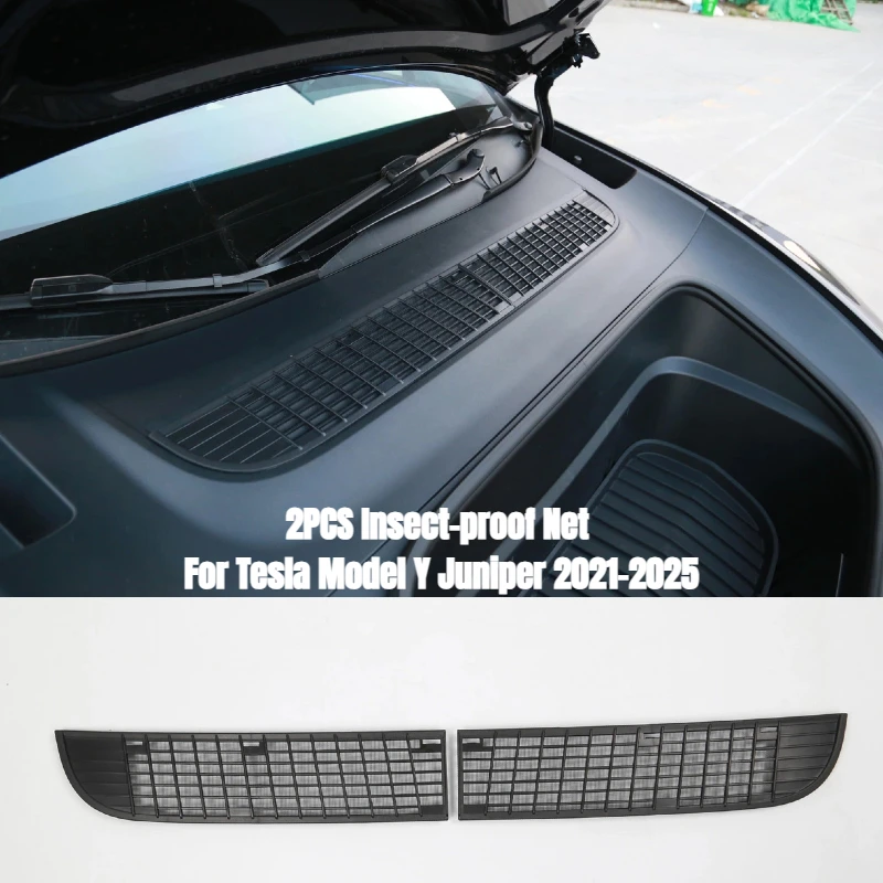 

Защитная сетка для впуска воздуха для Tesla Model Y Juniper 2025, аксессуары для кондиционера, защита от насекомых, вентиляционная решетка, фильтр