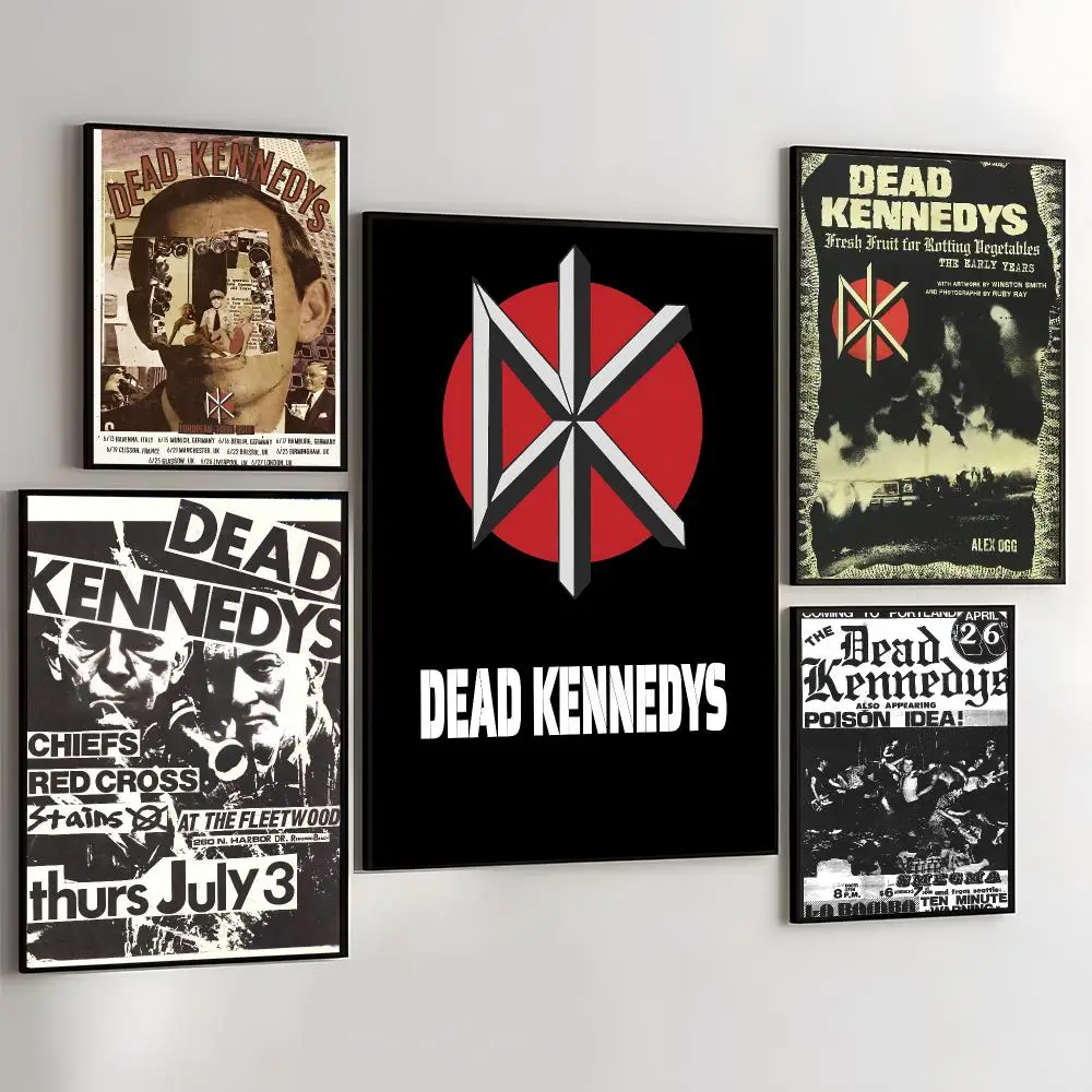 The Dead K-Kennedys Painting Calligraphy Self Adhesive Wall Art Waterproof Print For Bedroom Hallway Home Decor