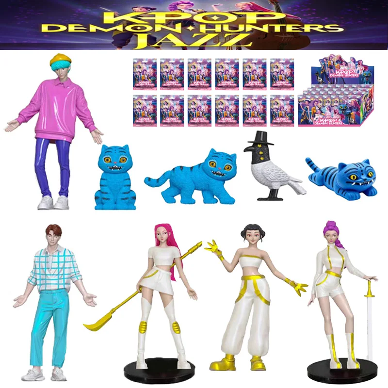 1-24 stks/set Kpop Demon Hunters Action Figure Serie Blind Box Derpys Tiger Rumi Mira Zoey Sussy Beeldje pop Fans Verrassingscadeau