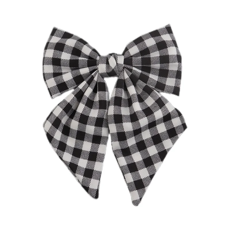 

Plaid Bow Hair Clip Korean Headwear Hair Accessory Adult And Child Hairpins Duckbill Clip Barrettes tailcoat bow