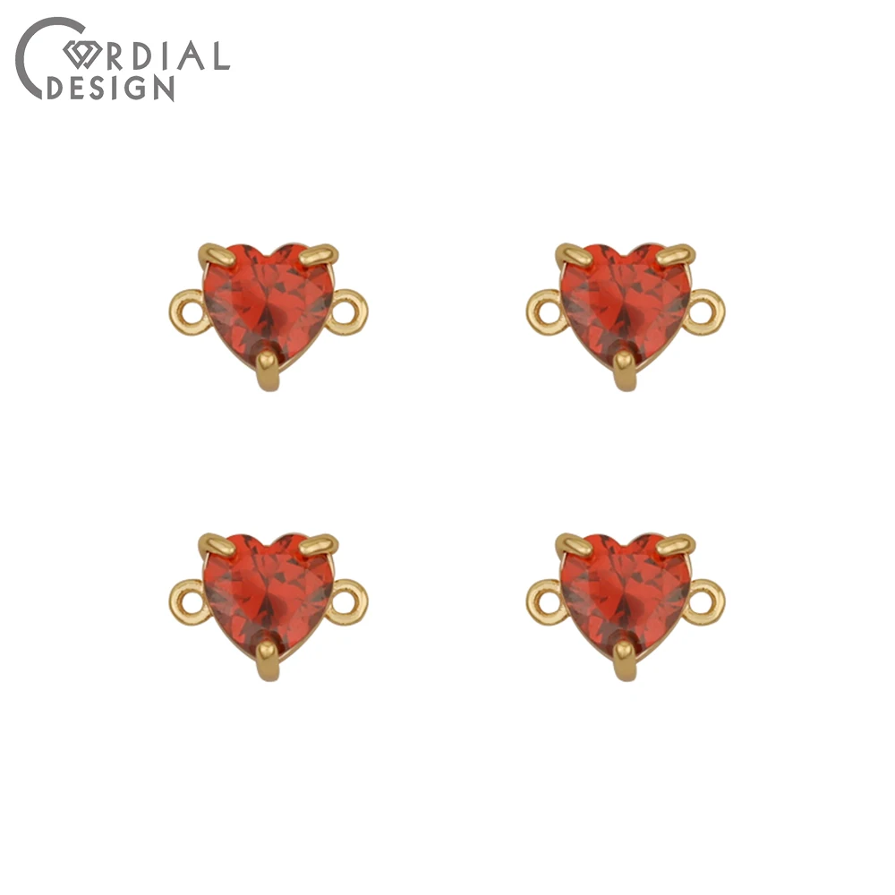 

Cordial Design 30Pcs 8*11MM Jewelry Accessories/Genuine Gold Plating/CZ Charms For Necklace/DIY/Jewelry Findings & Components